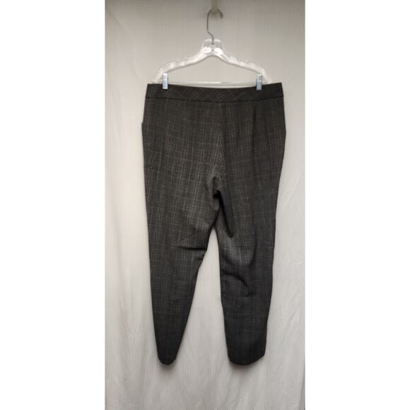 Investments Straight-Leg Plaid Dress Paid Size 16R Color Gray/Pink - Picture 3 of 4